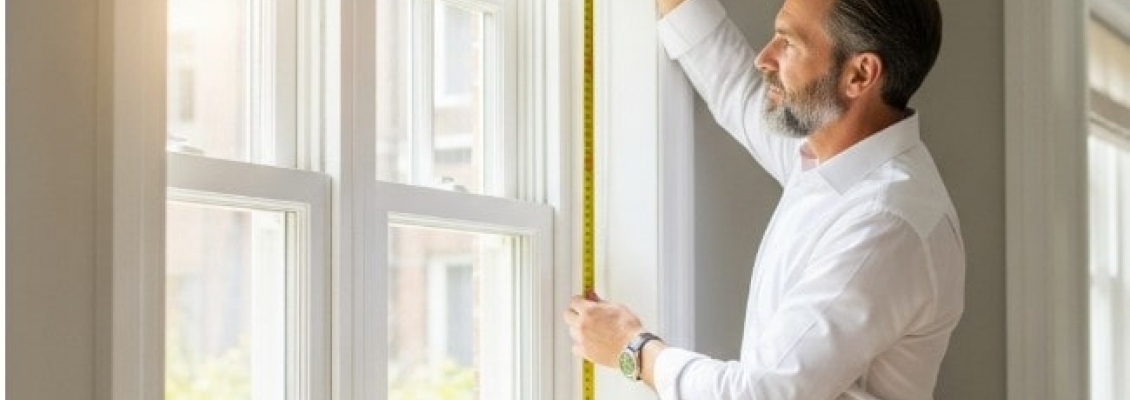 Замір римської штори для кріплення в отвір, на стіну та раму: інструкція