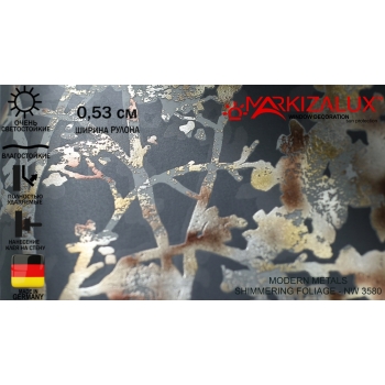 Шпалери Antonina Vella Modern Metals SHIMMERING FOLIAGE - NW 3580