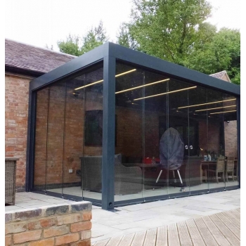 Остекление беседок Slide glass low