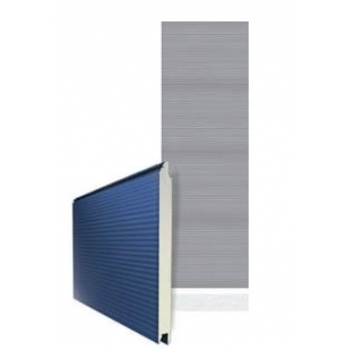 Секционные гаражные ворота 2500×2125 мм, антрацит (RAL 7016), микроволна