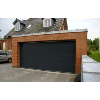 Гаражные секционные ворота 3000×2125 мм, антрацит, микроволна