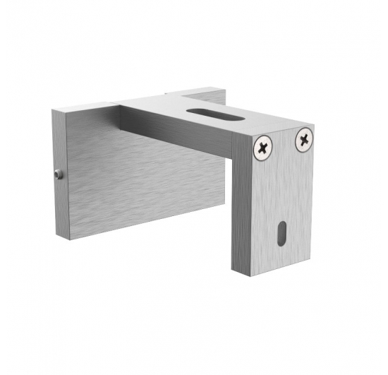 Фото Карниз для штор Marcin Dekor TOP LINE матова сталь одинарна, заглушка Карнизи ⚡ металеві ковані