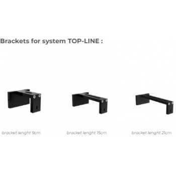 Карниз для штор TOP LINE LOGO матовий чорний