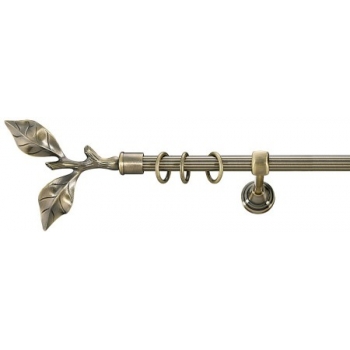 Карниз металевий у зборі з наконечником GAŁĄŹ Marcin Dekor 16 мм