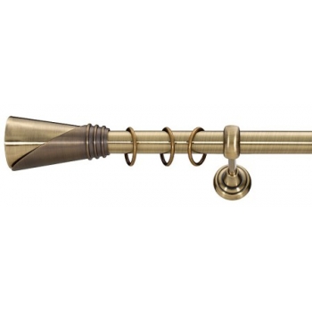 Карниз металевий у зборі з наконечником DUNCAN Marcin Dekor 25 мм