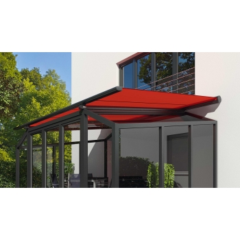 Markilux 8850 маркіза для зимового саду зі зміщеними напрямними.