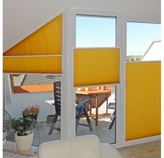 Фото Жалюзи плиссе акварель белая Шторы плиссе