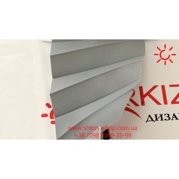 Штора плиссе Орландо блэкаут серые