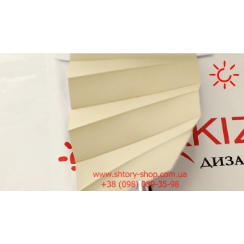 Штора плиссе Орландо блэкаут кремовые