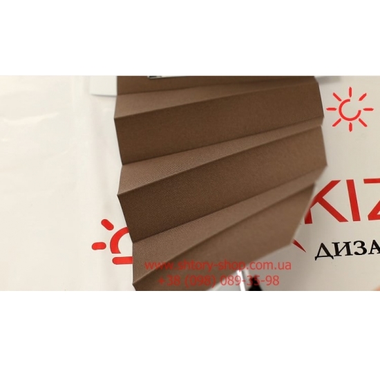 Фото Штора пліссе Орландо Б/О коричневі Штори пліссе