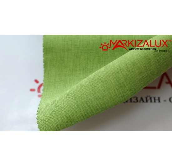 Фото Рогожка Травяной зеленый - ткань Римские шторы