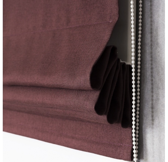 Фото Рогожка Марс (кирпичный) - ткань Римские шторы