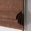 Фото Велюр Темно-коричневый - ткань Римские шторы