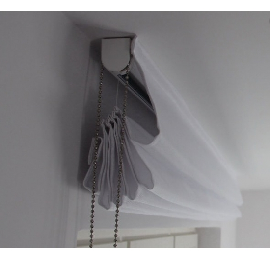 Фото Велюр Жемчужный - ткань Римские шторы