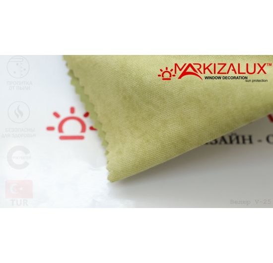 Фото Римська штора велюр оливковий Римські штори