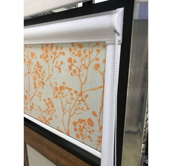 Фото Флора салатовый-  ткань для рулонных штор Рулонные шторы
