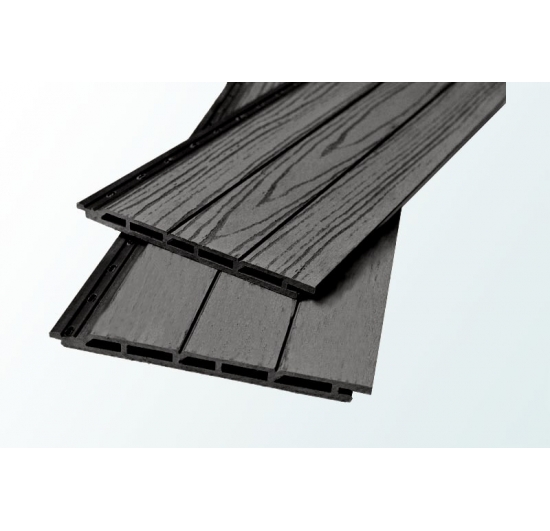 Фото Сайдинг фасадна дошка антрацит 191х16х2200 Терасна ✴️ дошка
