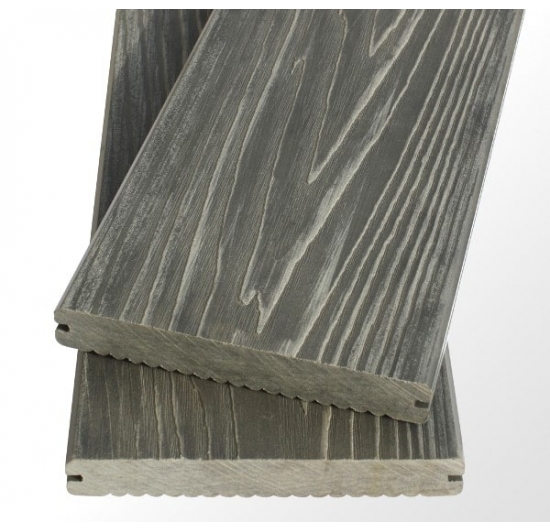 Фото Палубная доска 3D, графит 150×20×2200 Террасная ✴️ доска