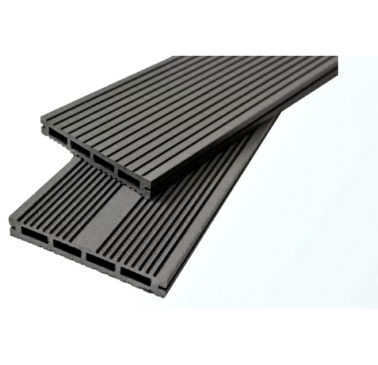 Фото Террасная доска Lite, антрацит 140×20×2200 Террасная ✴️ доска