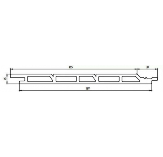 Фото Сайдинг фасадна дошка антрацит 191х16х2200 Терасна ✴️ дошка